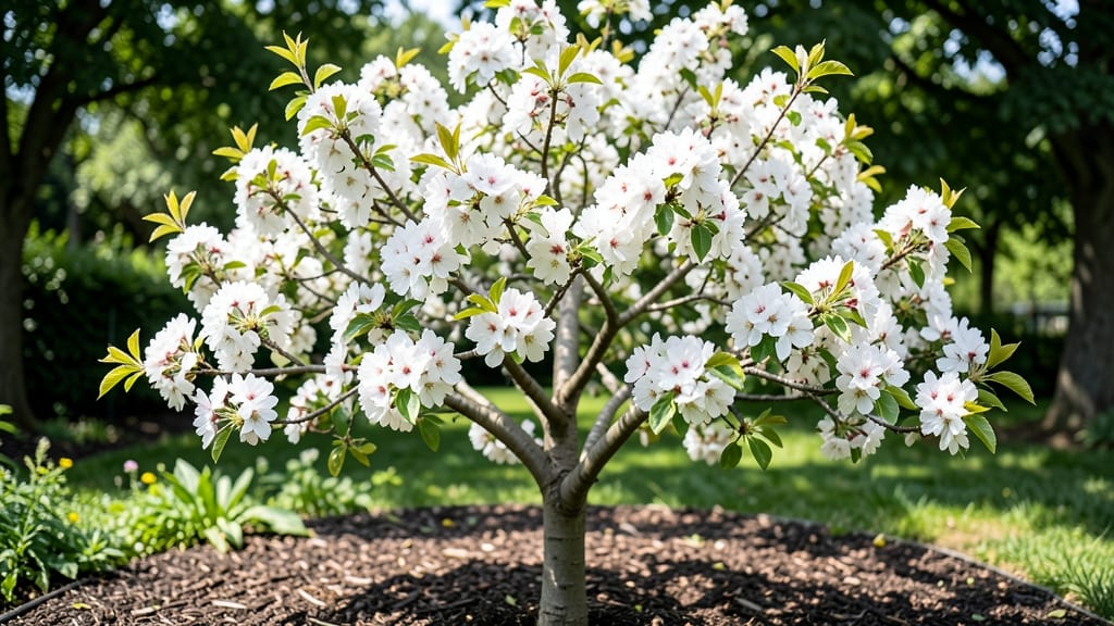 Bartlett Pear Tree Blossoms: Fragrant Spring Canopy in Full Bloom