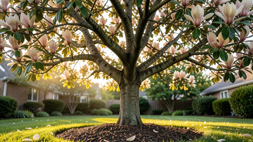 Magnolia Tree Representing Strength and Comfort