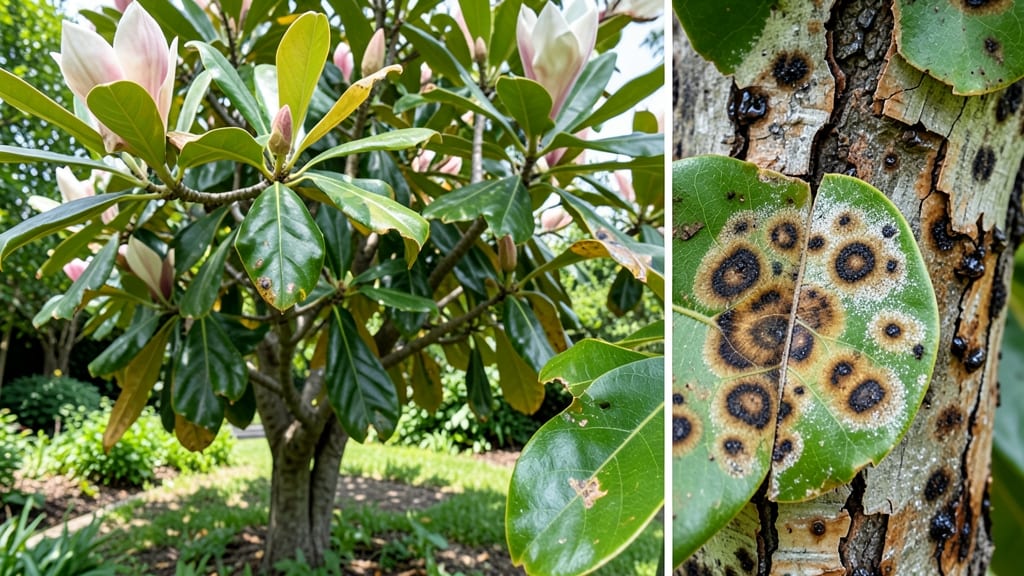 Brown Magnolia Tree Diseases: Root Rot Rescue and Black Knot Cure Guide