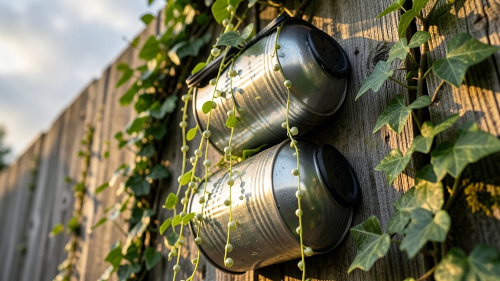 Coffee Can Vertical Garden