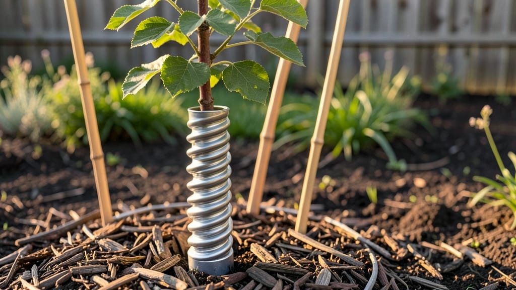 Spiral Tree Guards: Space-Saving Protection for Young Saplings