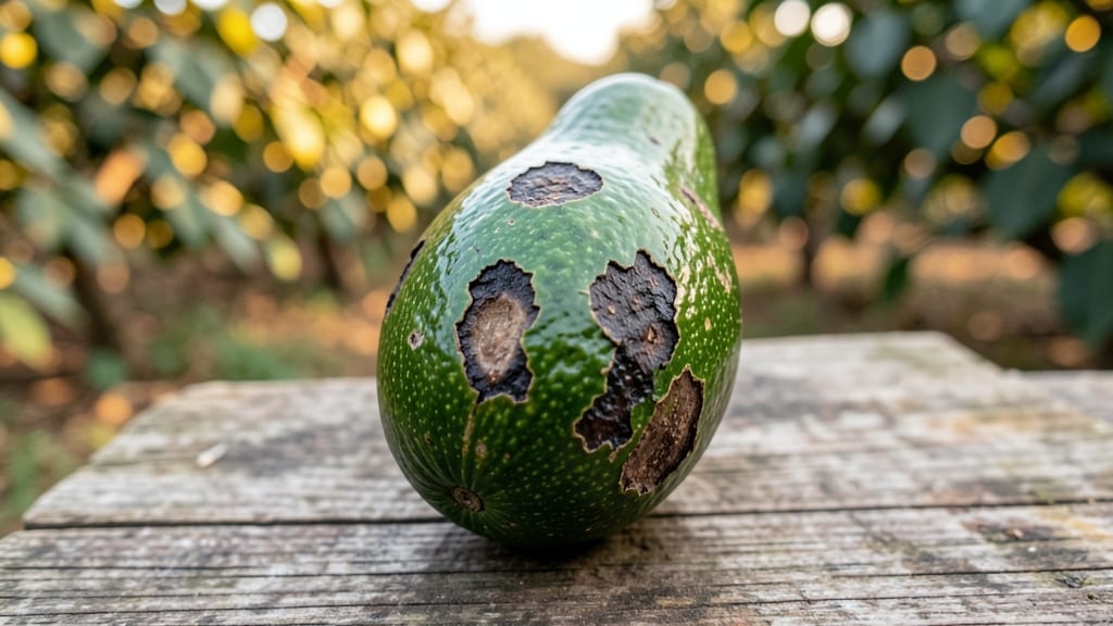 Anthracnose Spots on Fruit