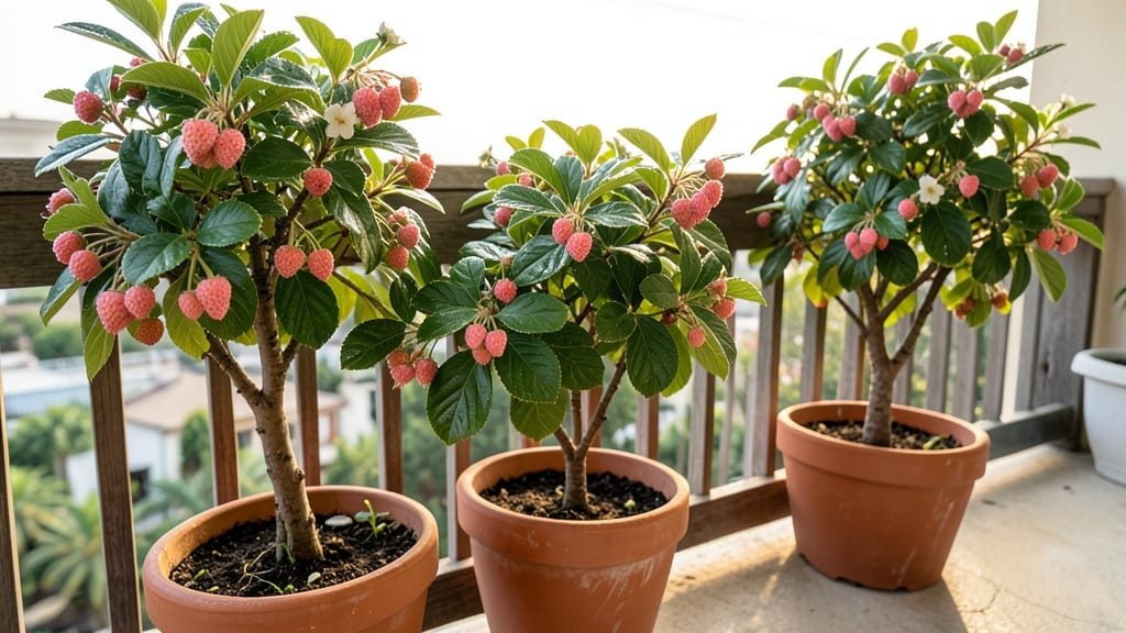 Dwarf Strawberry Tree Hedge for Containers