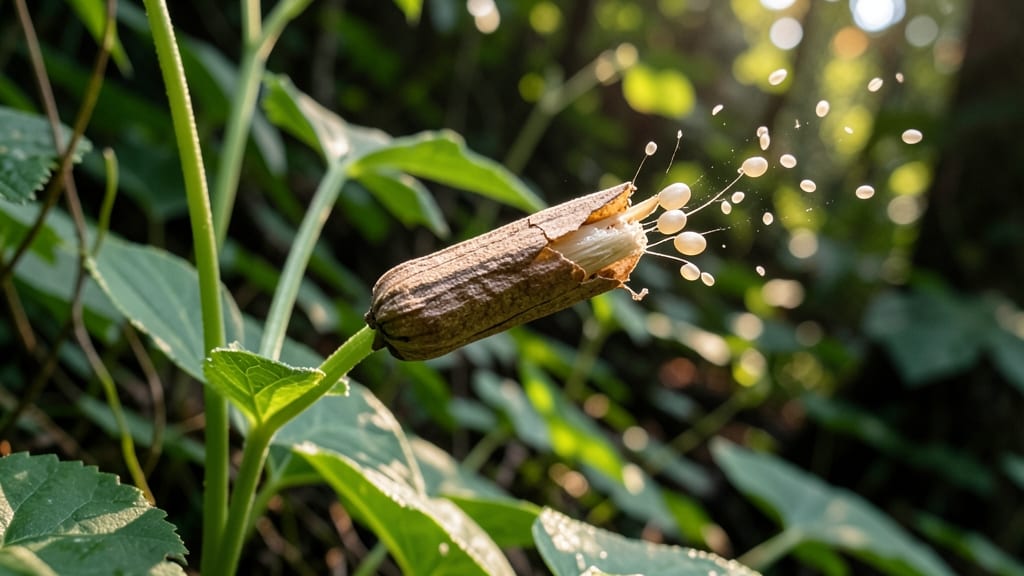 Exploding Jewelweed Seed Capsules