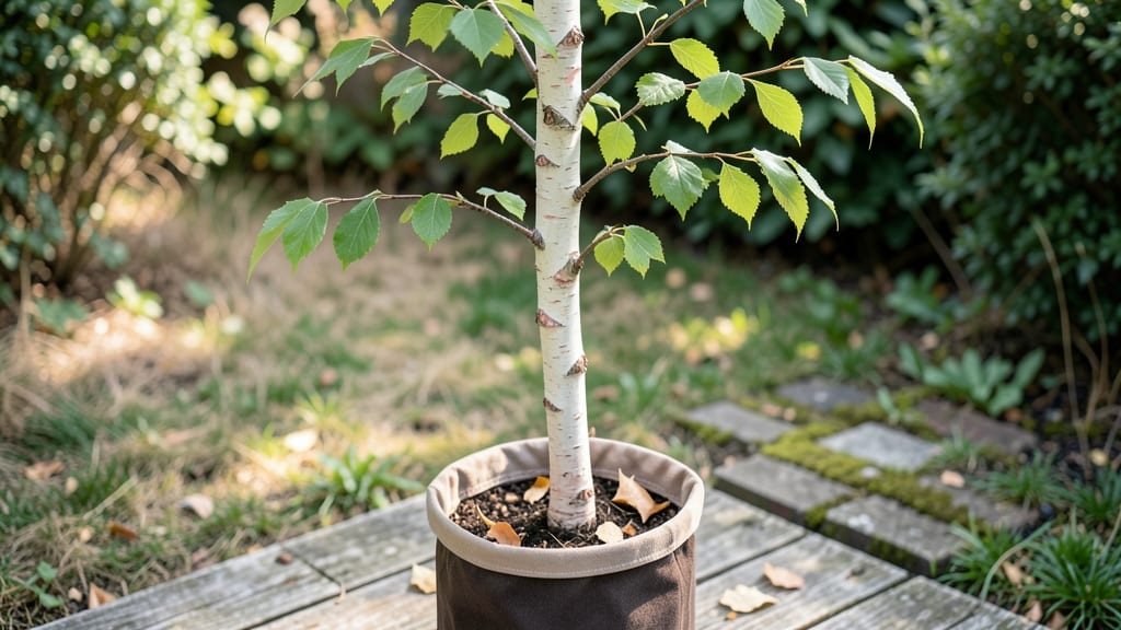 Birch Tree in Pot: Year-Round Grace With Minimal Pruning