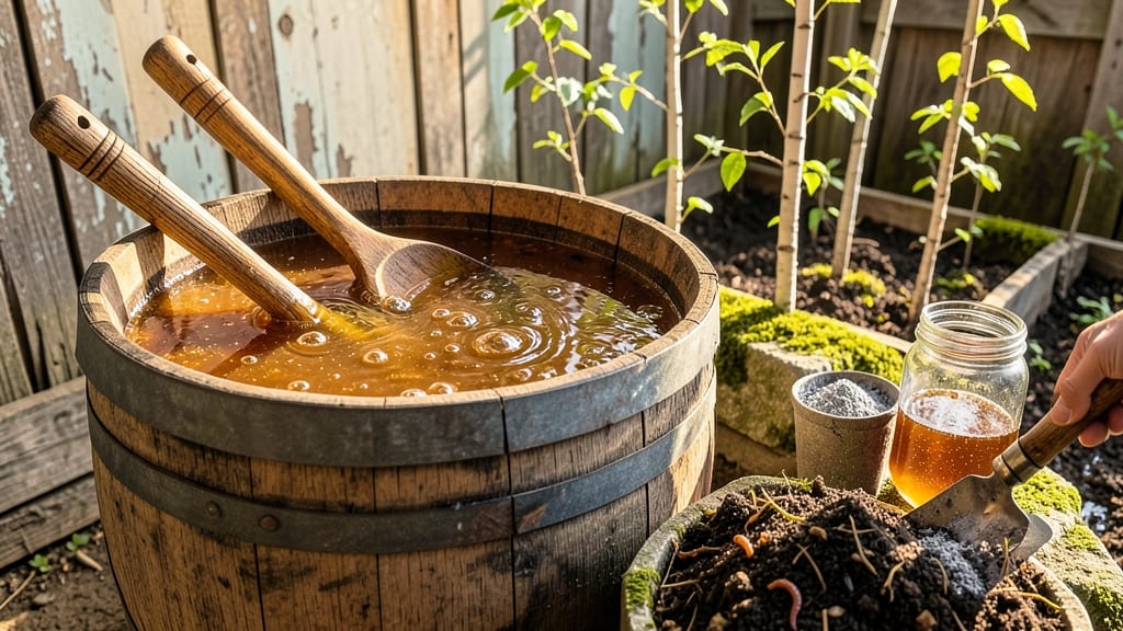 Ash-Enhanced Compost Tea