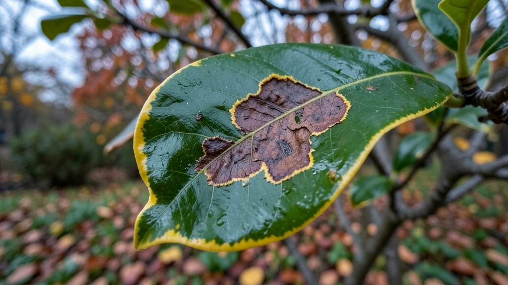 Magnolia Leaf Blight Signs