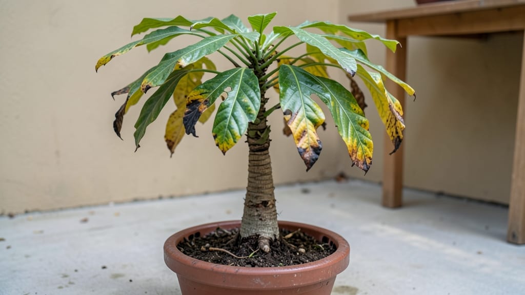 What Does an Overwatered Money Tree Look Like?: Yellowing Leaves, Soft Stems, and Root Rot Clues