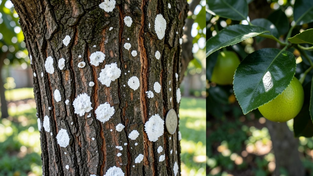White Spots on Orange Tree Trunk: Fungal Disease Diagnosis and Organic Cure