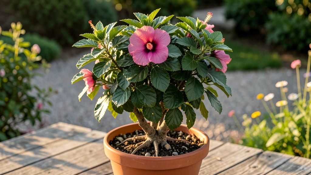 Hibiscus Tree in Container: Thriving Year-Round With Minimal Pruning Needs