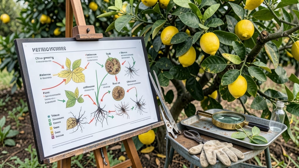 How to Identify Citrus Tree Diseases: Leaf Spot and Canker Warning Signs