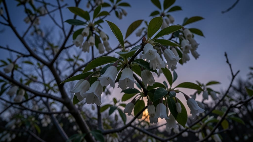 Japanese Snowbell Trees for Nighttime Perfume