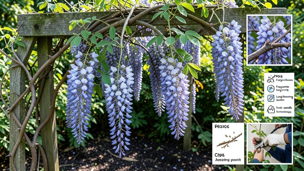 Blue Chinese Wisteria Tree Pros and Cons: Fast-Growing Vine With Bold Blooms and Hidden Challenges