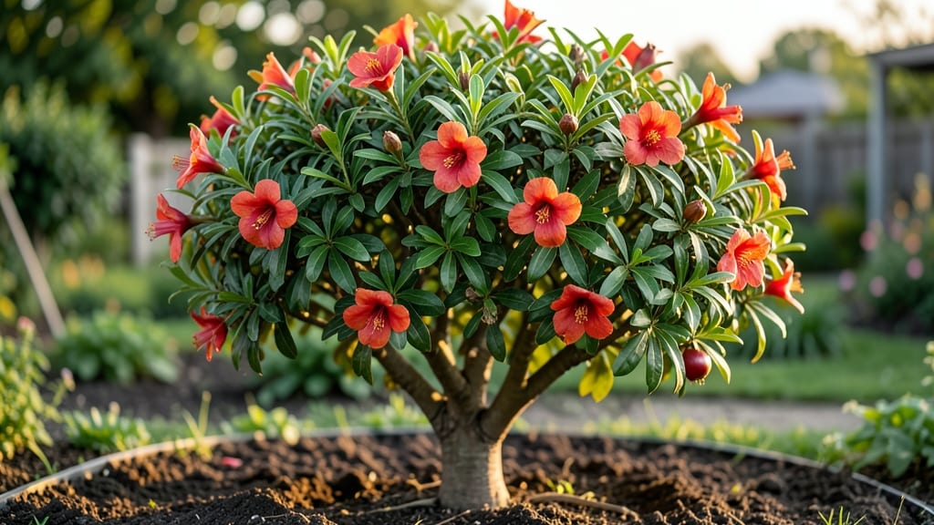 Russian Pomegranate Tree Size: Mature Heights by Variety and Growth Habits