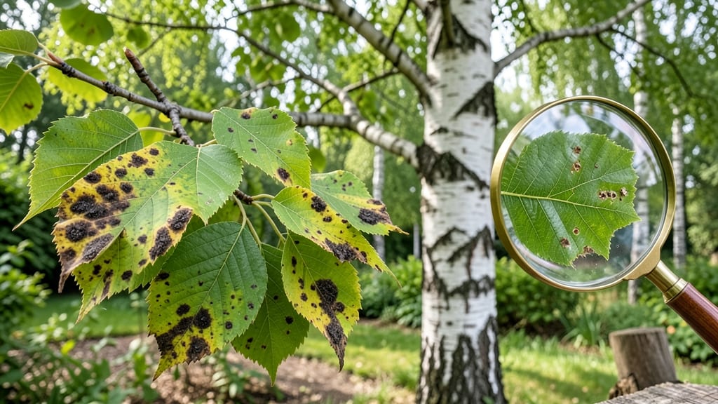Birch Tree Diseases Leaves: Leaf Spot and Canker Identification Guide