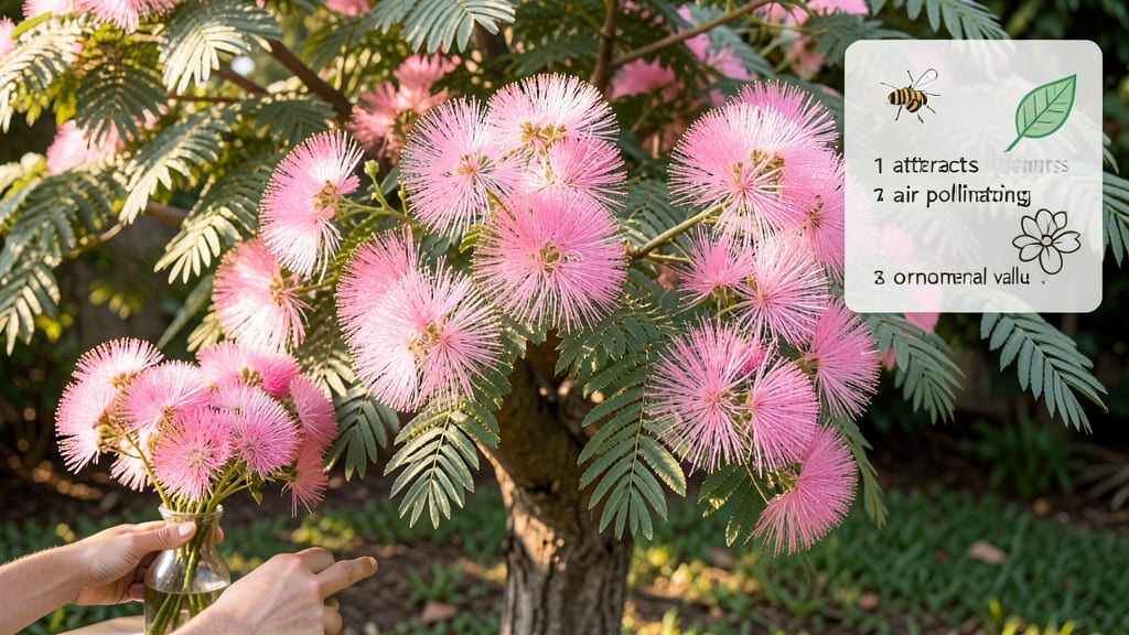 Mimosa Tree Flower Benefits: Pollinator Magnet and Soil Health Booster