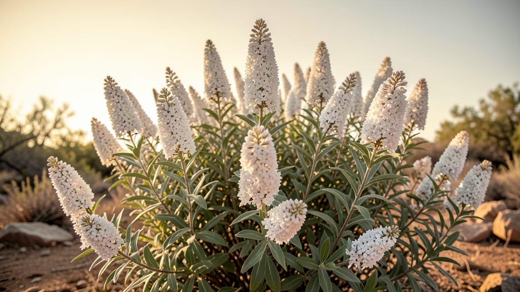 California Lilac's Sweet-Scented White Flower Spikes
