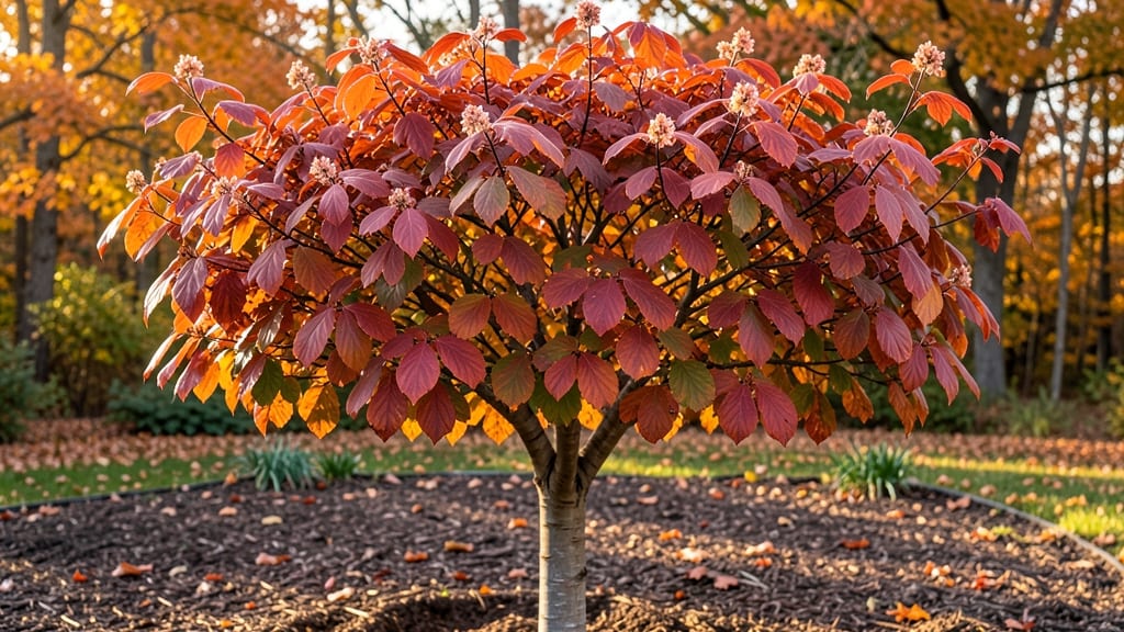 Rising Sun Redbud Tree Fall Color: When Leaves Blaze Orange Before Dropping