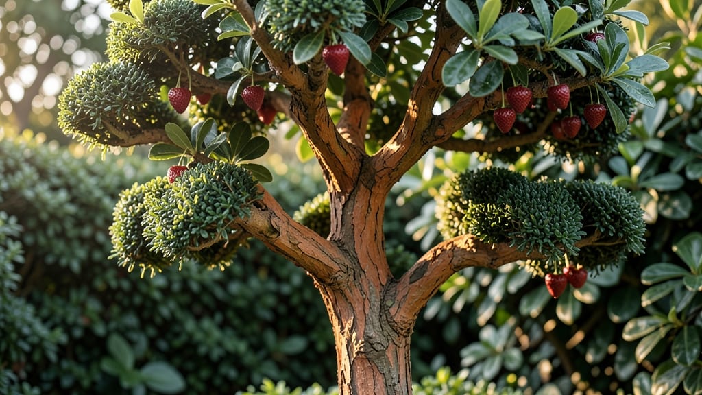 Topiary Strawberry Tree Hedge